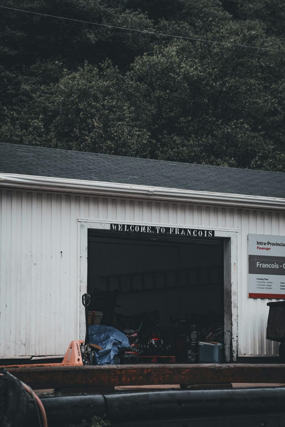 Professional truck repair bay